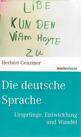Genzmer, Die deutsche Sprache.